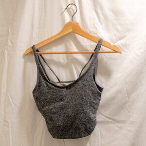 Vuori Halo Performance Crop Tank - Heather Grey (size Medium)